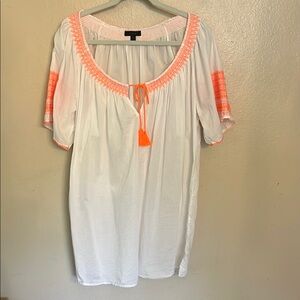 J. Crew Swim Coverup Tunic W/ Tassel Ties L